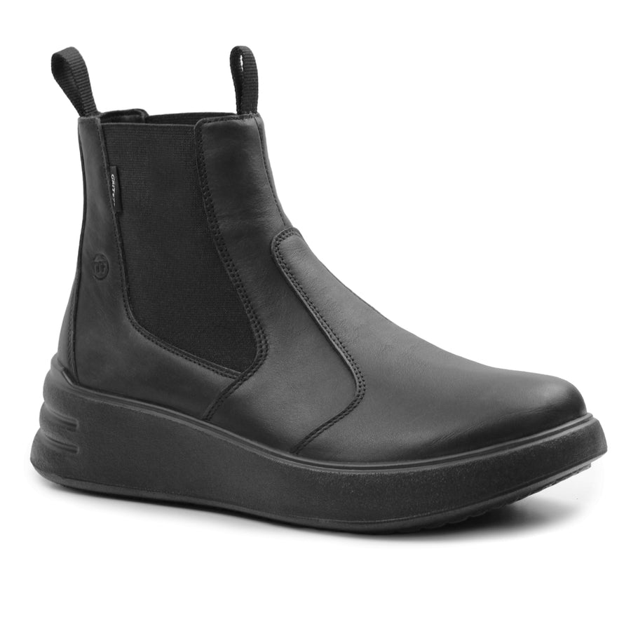 Minfot Ami Chelsea Boots Dam Vattenavvisande Tex Skinn Svart