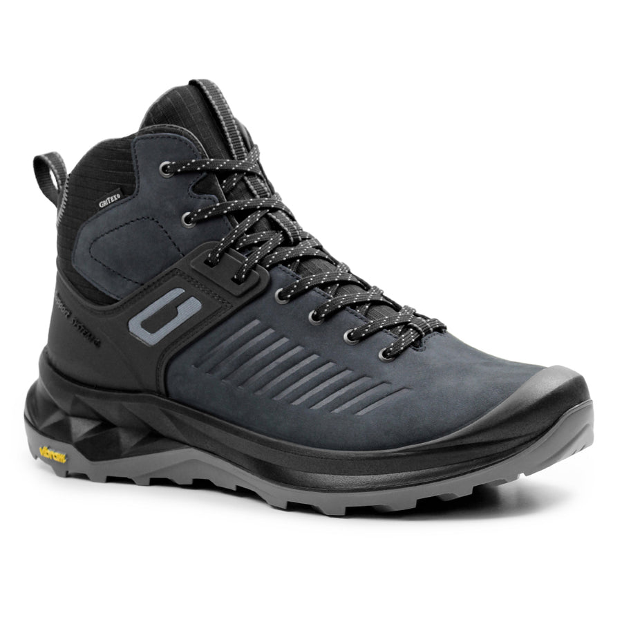 Minfot Granit Mid Kängor Unisex Vattenavvisande Tex Nubuck Svart
