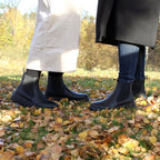 Minfot Ami Chelsea Boots Dam Vattenavvisande TEX Skinn Svart