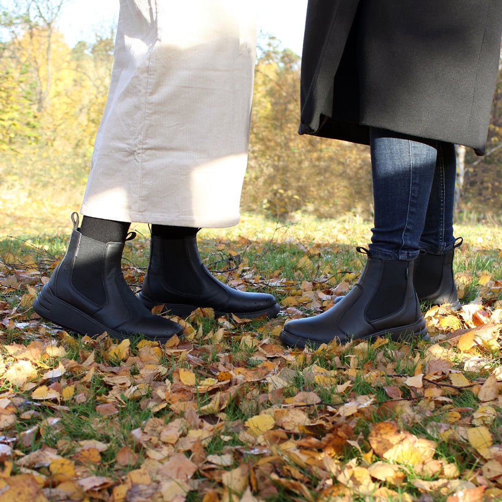 Minfot Ami Chelsea Boots Dam Vattenavvisande TEX Skinn Svart
