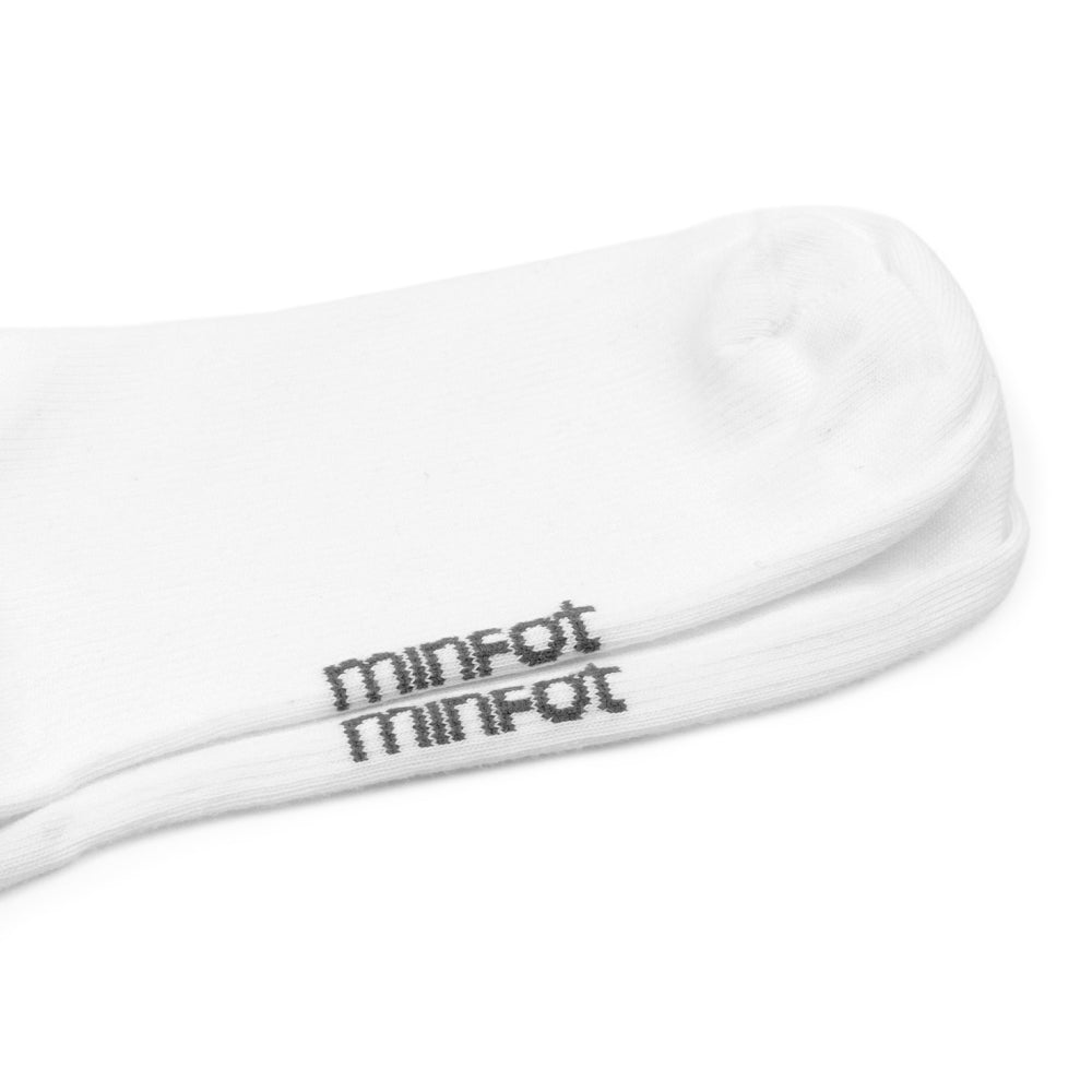 Minfot Flawless Stödstrumpor Breda Bambu Fjäril Vit 1-pack