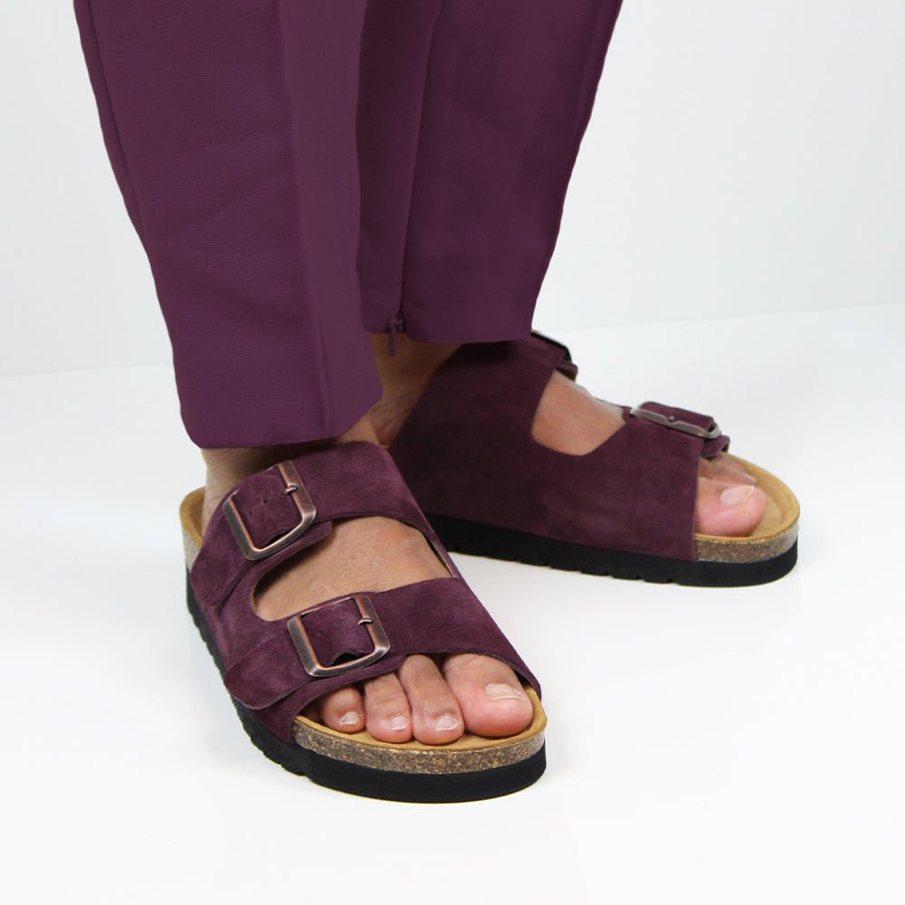 Produktbild 2 - Minfot Sandaler Moa Mocka Bordeaux