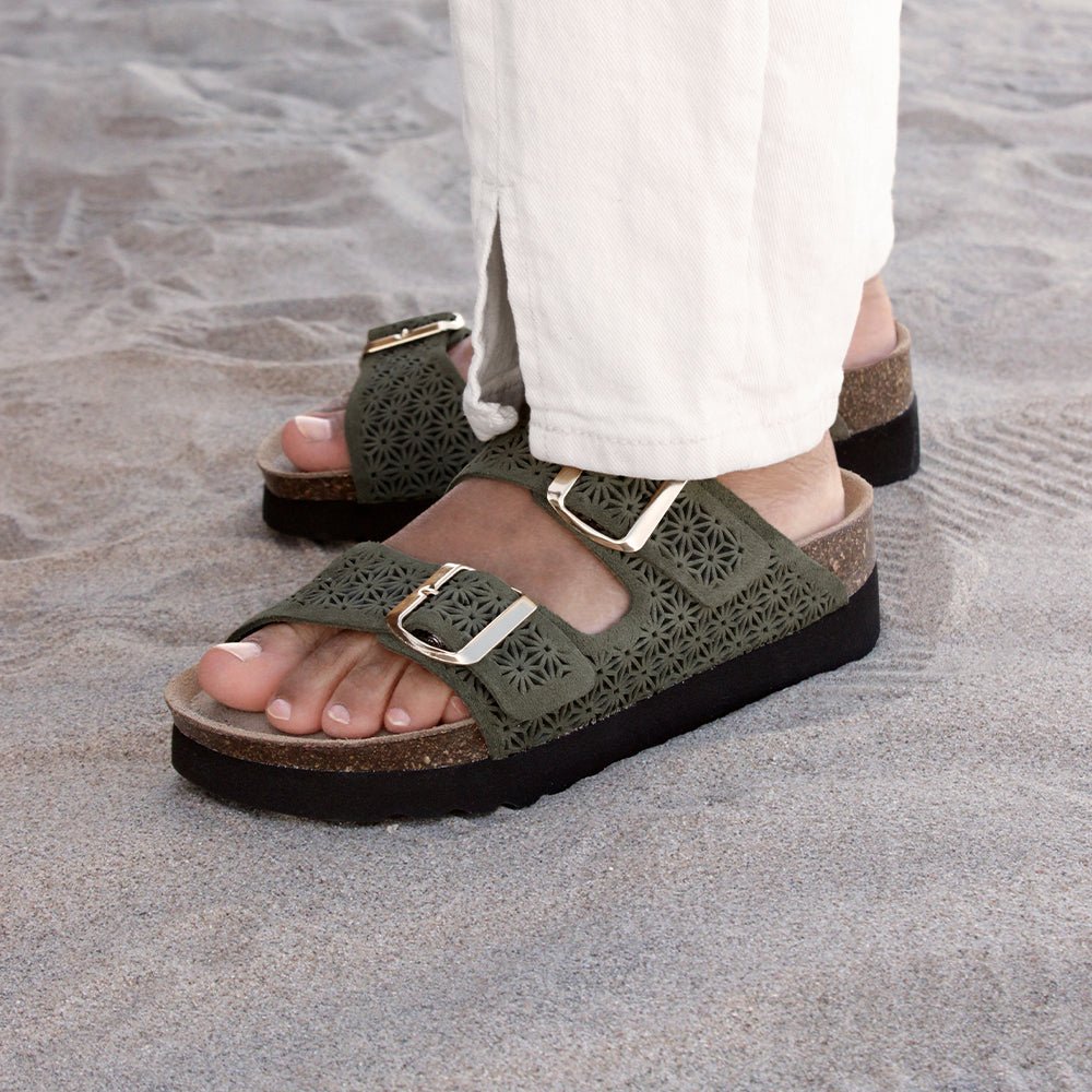 Minfot Daisy Sandaler Dam Mocka Grön