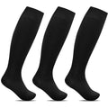 Breda-stödstrumpor-Minfot-bomull-Svart-3-pack