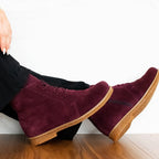 Charlotte of Sweden Mocka Boots Amur Burgundy