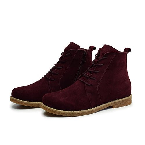 Charlotte of Sweden Mocka Boots Amur Burgundy