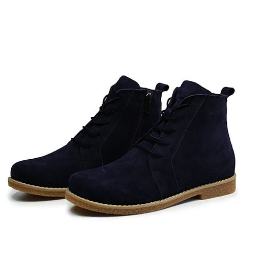 Charlotte of Sweden Mocka Boots Amur Dark Blue
