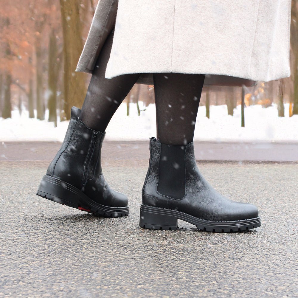 Produktbild 2 - Minfot Cityspike Chelsea Broddskor Zip Skinn Svart