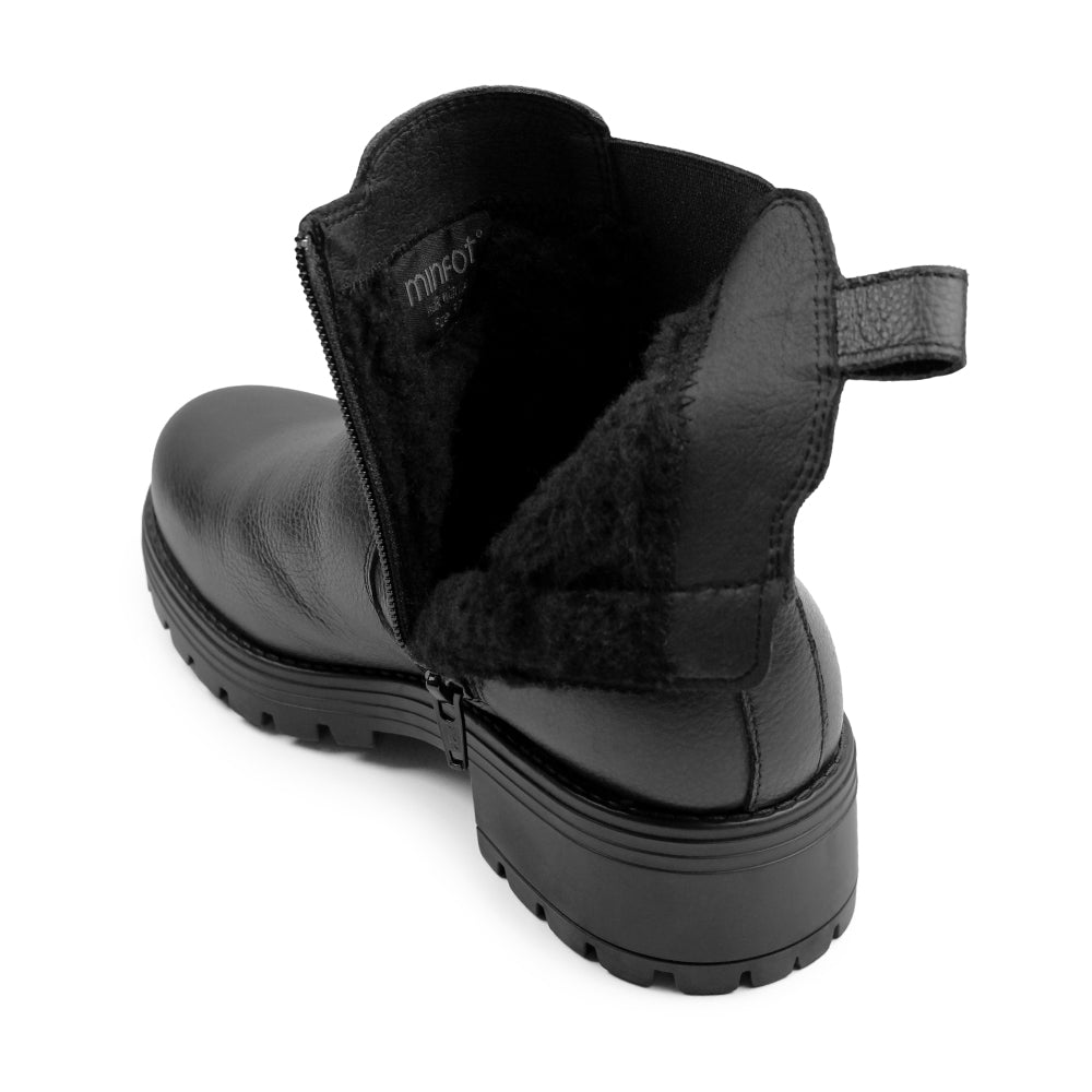 Produktbild 9 - Minfot Cityspike Chelsea Broddskor Zip Skinn Svart