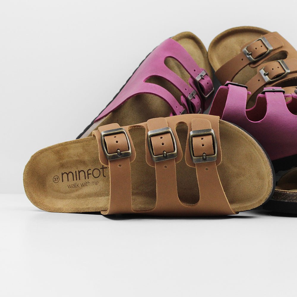 Produktbild 9 - Minfot Sandaler Bio Skinn Cognac