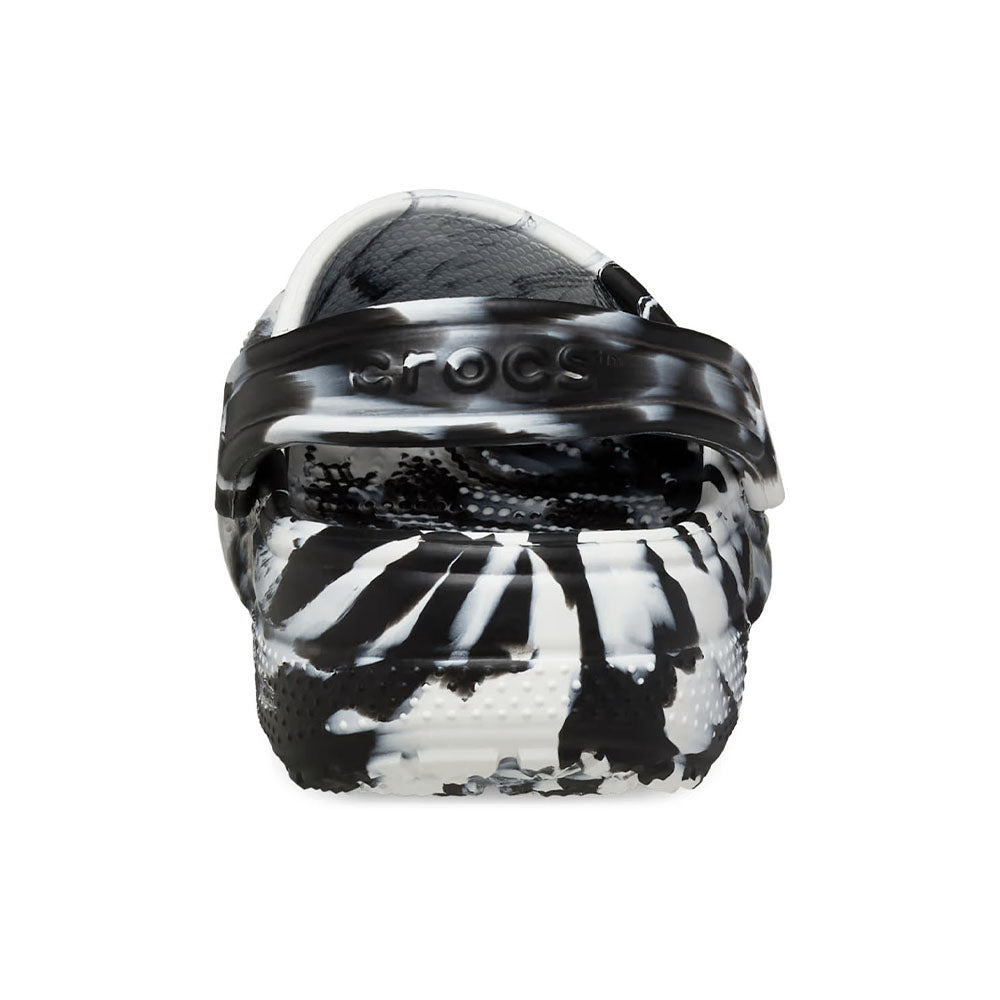Crocs Classic Clog Marbled White Black