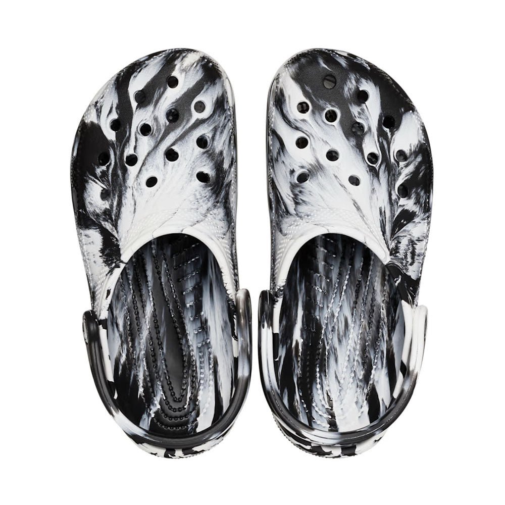 Crocs Classic Clog Marbled White Black