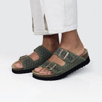 Minfot Daisy Sandaler Dam Mocka Grön