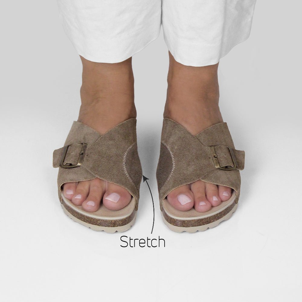 Minfot Li Sandaler Dam Mocka Hallux Valgus Primo Soft Stone