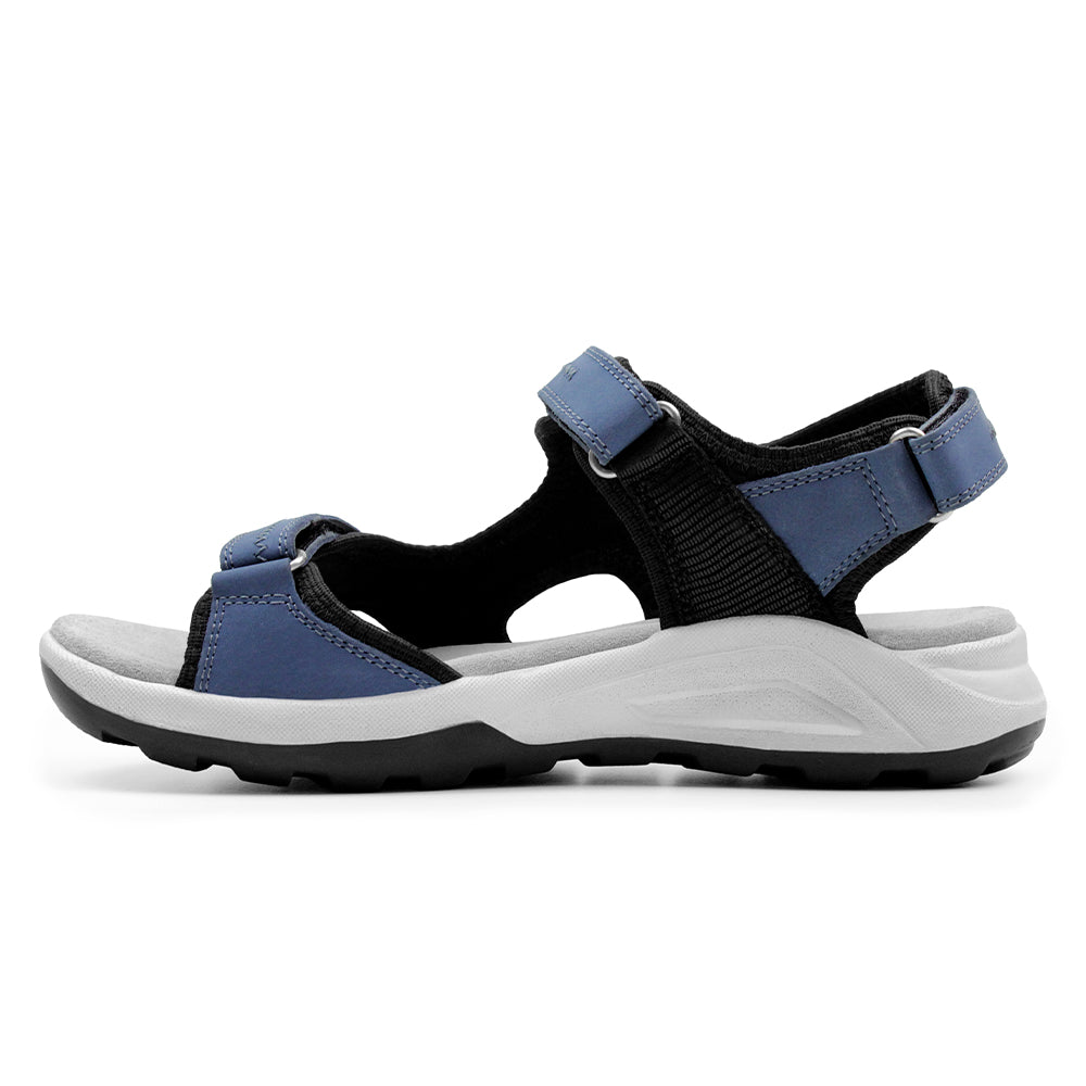 Minfot Nyhamn Sandaler Dam Nubuck Blå