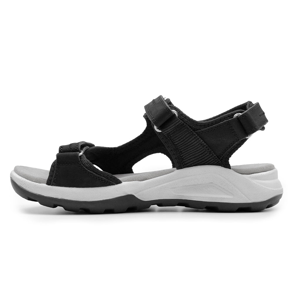 Minfot Nyhamn Sandaler Dam Nubuck Svart