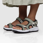 Minfot Nyhamn Sandaler Dam Green Beige