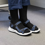 Minfot Nyhamn Sandaler Dam Nubuck Blå