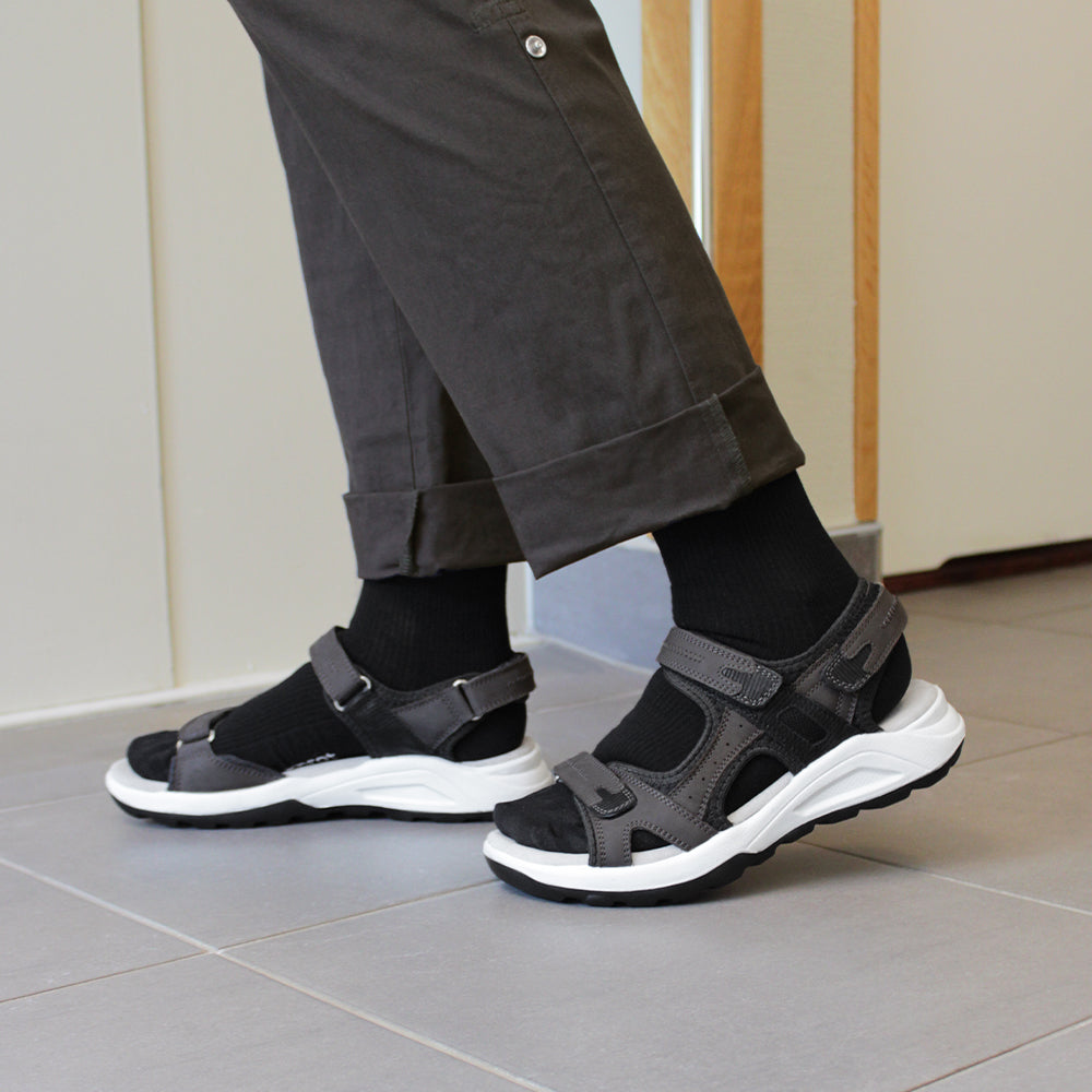 Minfot Nyhamn Sandaler Dam Nubuck Stone