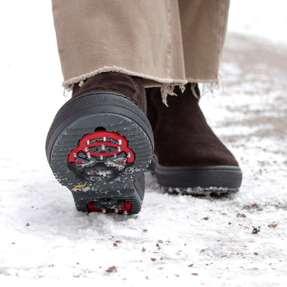 Minfot Dubbskor Idre Mocka Ull Mörkbrun