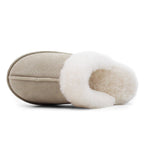 Minfot Fårskinnstofflor Slip-on Duved med sula Sand