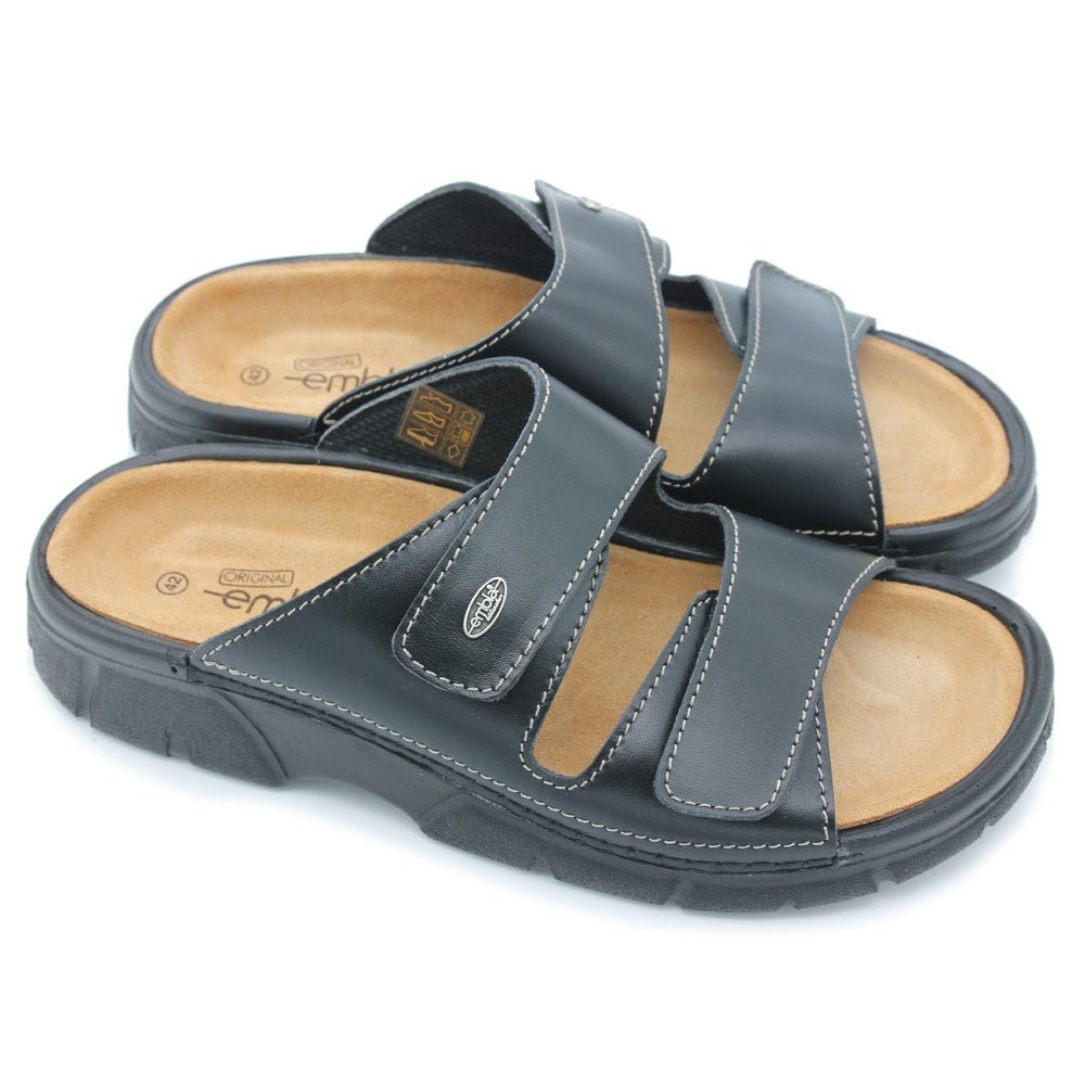 Produktbild 3 - Embla Hälsoskor Herrsandal Conrad Svart