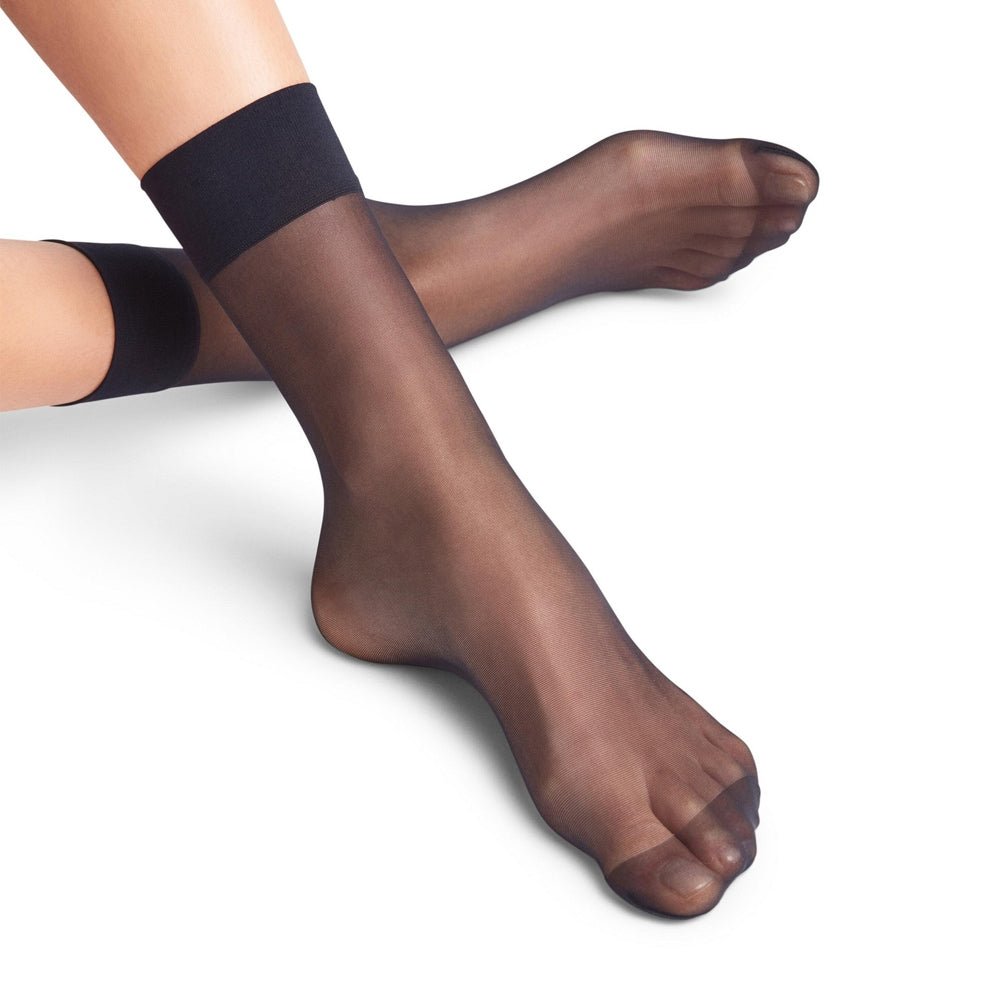 Falke Nylonstrumpor Pure Matt 20 Anklet Svart