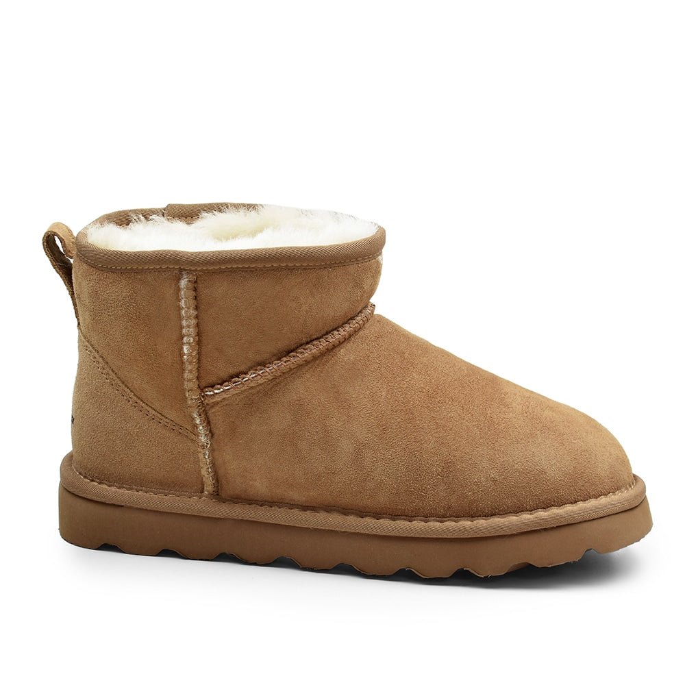 Rugged Gear Fårskinnsboots Chestnut