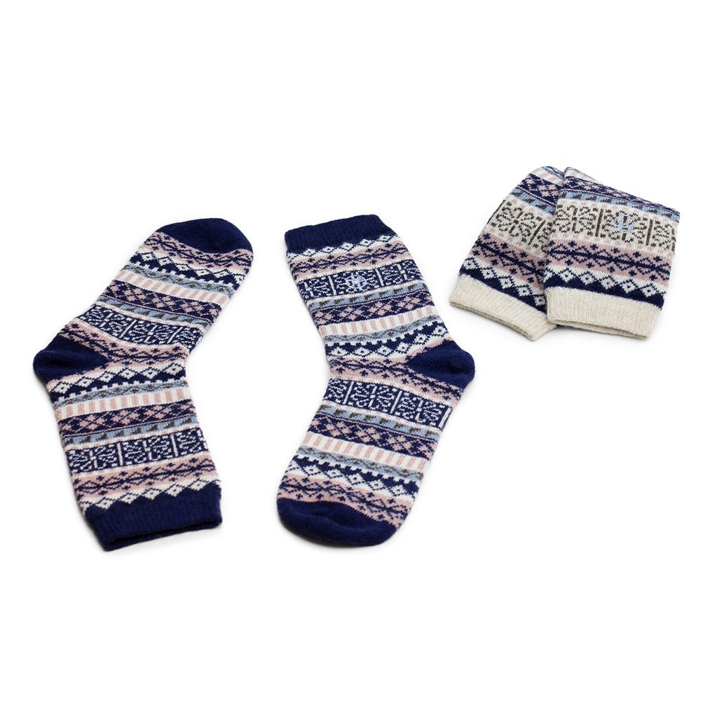Produktbild 7 - Minfot Geilo Ullstrumpor Blå 2-pack