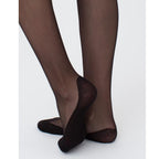 Giulia Footies Nylonstrumpbyxor Bomull 20 den Svart 1-pack