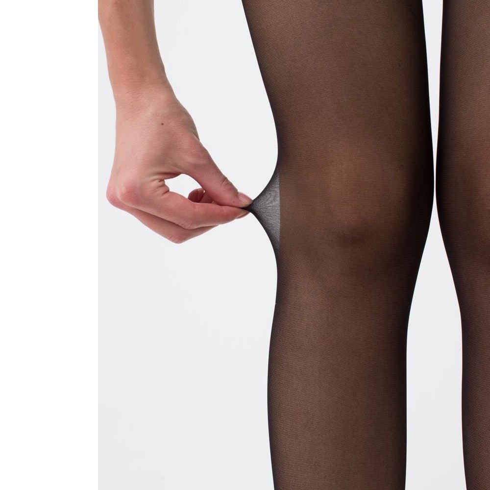 Produktbild 6 - Giulia Footies Nylonstrumpbyxor med fot i bomull 20 den Svart