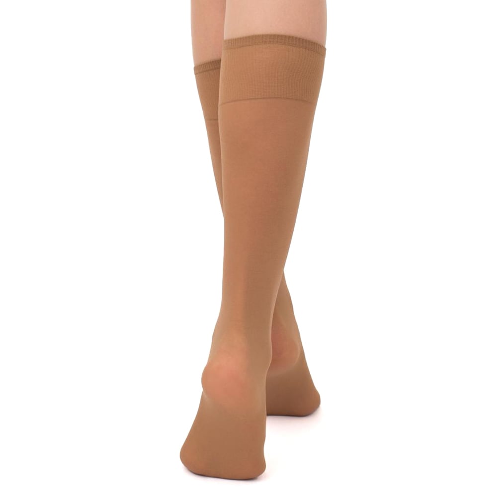 Produktbild 2 - Giulia Marea Nylonstrumpor Knä 40 den 2-pack Caramel