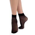 Giulia Easy Nylonstrumpor Ankel 2-pack 40 den Svart