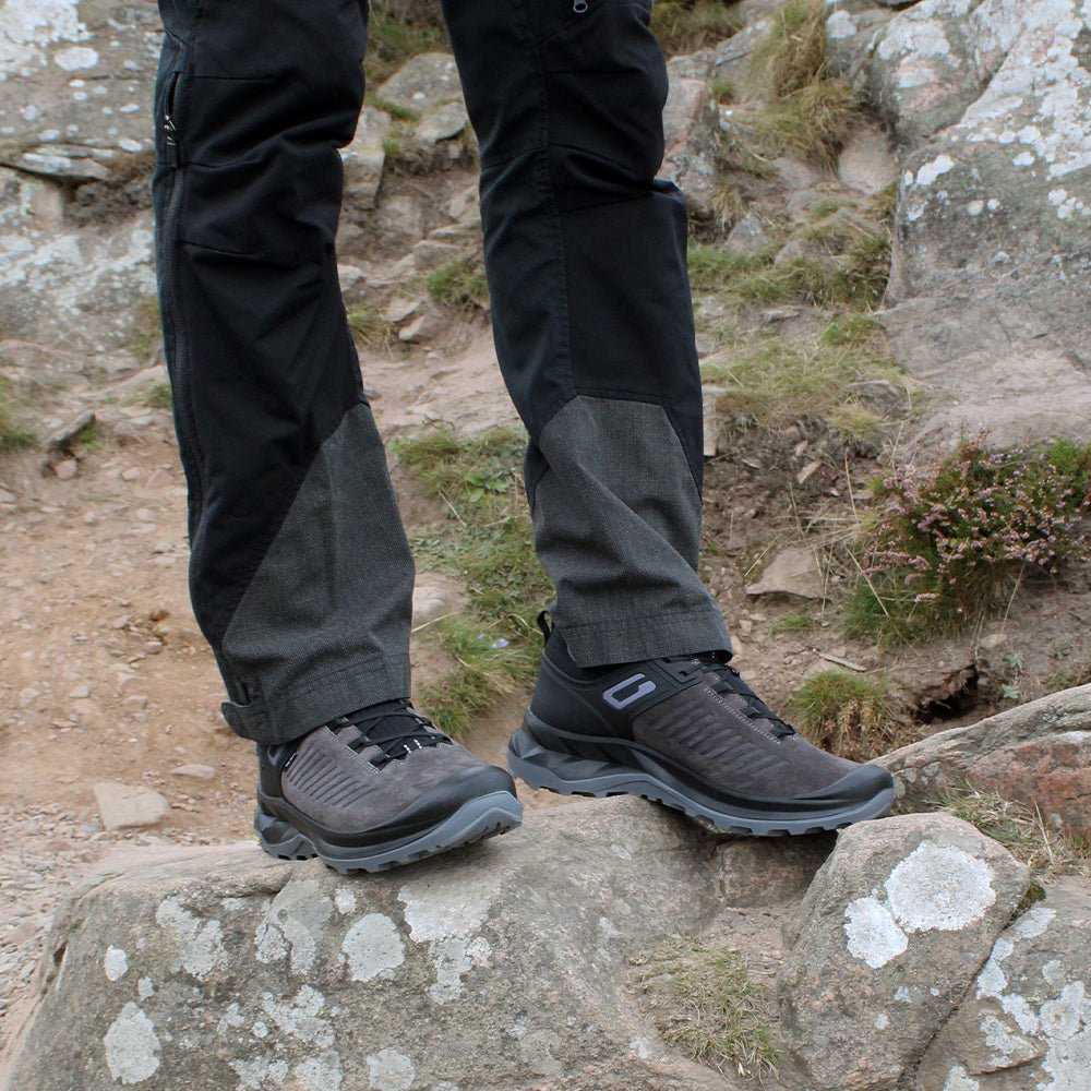 Minfot Granit Low Skor Unisex Vattenavvisande TEX Mocka Grå