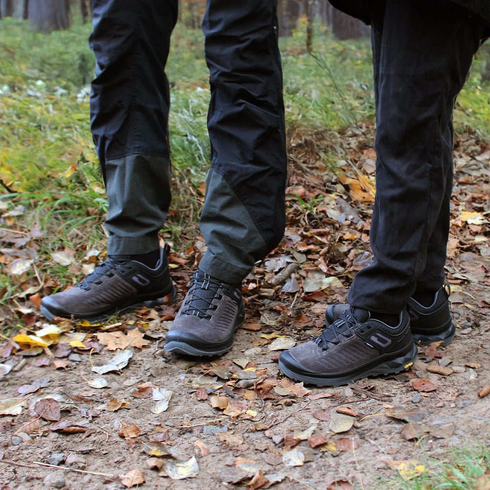 Minfot Granit Low Skor Unisex Vattenavvisande TEX Mocka Grå