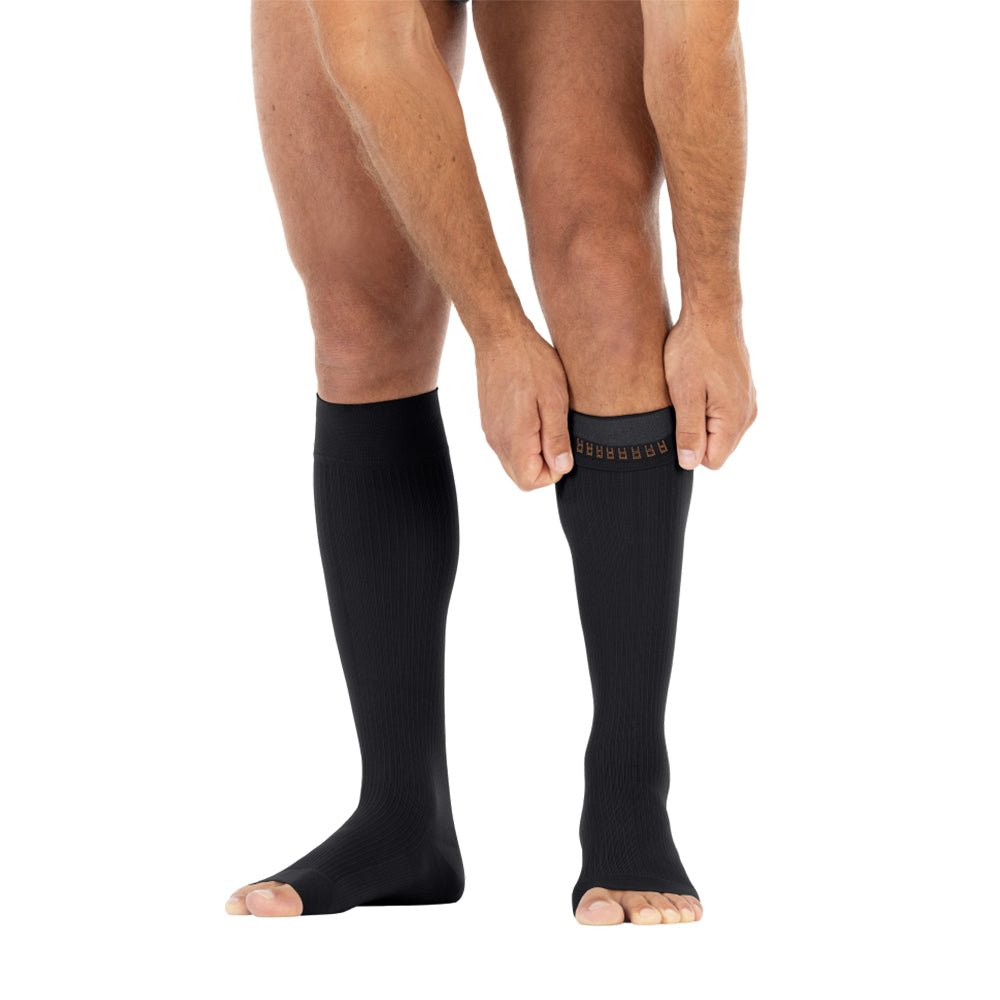 Jobst Stödstrumpor Herr Öppen Tå Klass 2 Svart 1-pack