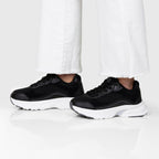 Minfot Joy Sneakers Dam Mesh Mocka Svart Vit