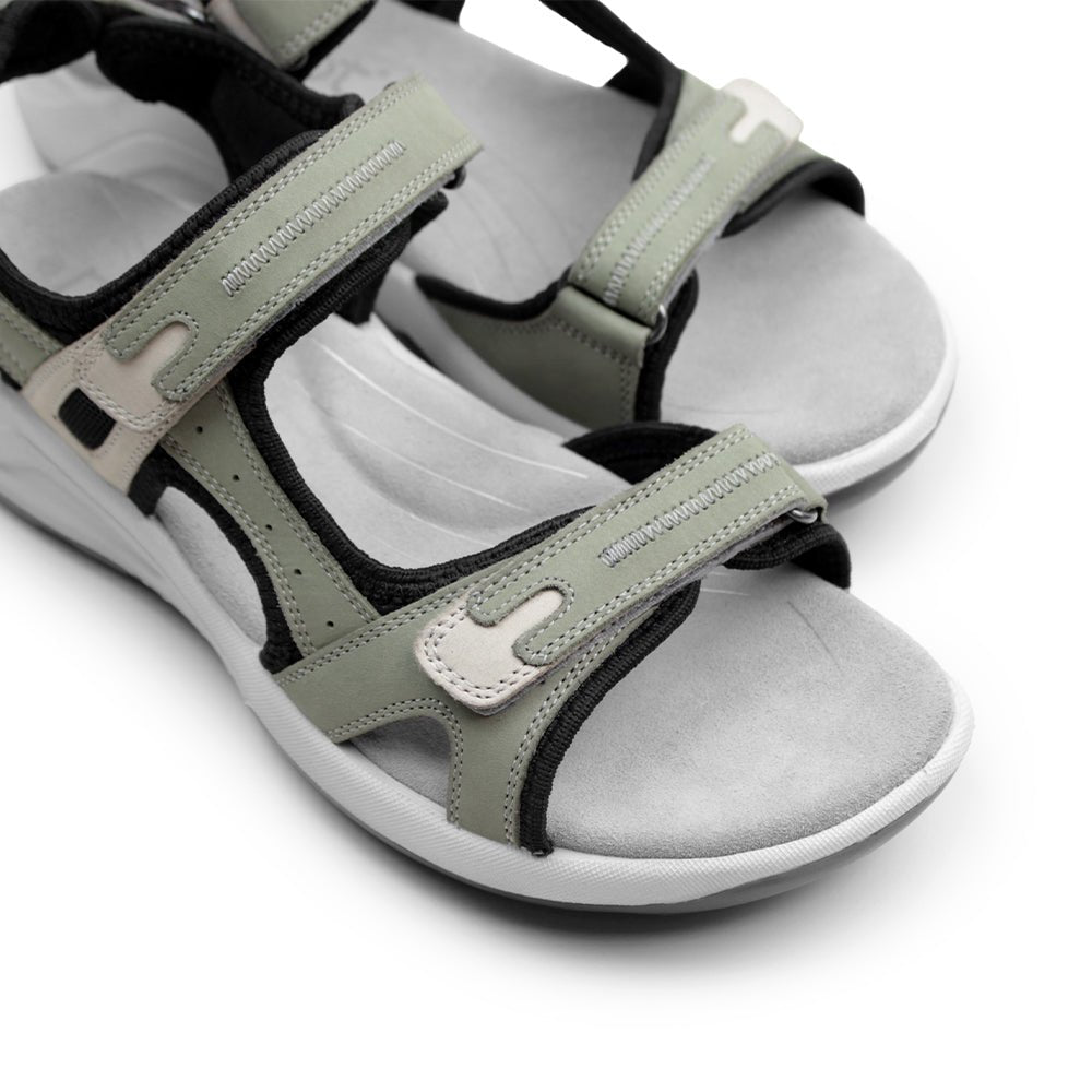 Minfot Nyhamn Sandaler Dam Green Beige