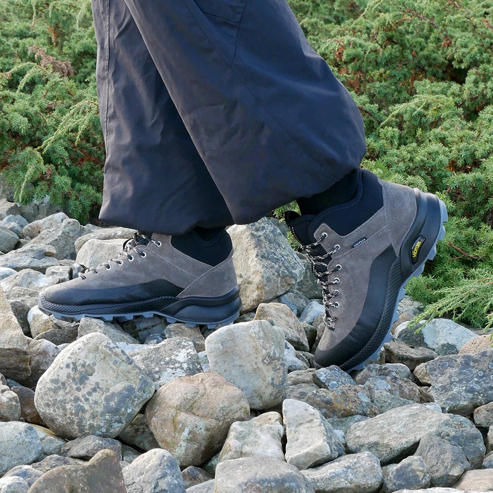 Minfot Step Mid Kängor Unisex Vattenavvisande TEX Mocka Stone