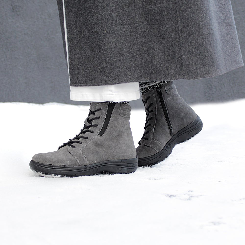 Minfot Kängor Nora Dam Mocka Antracitgrå