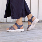 Minfot Cloudlite Nia Sandaler Dam Blå