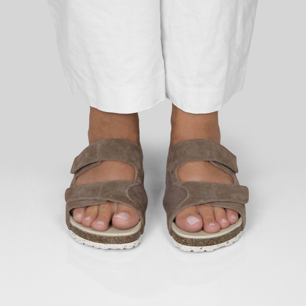 Minfot Lova Sandaler Dam Mocka Hallux Valgus Primo Soft Stone