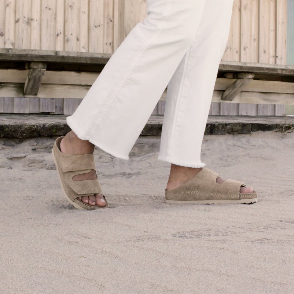 Minfot Luma Sandaler Kardborre Mocka Sand