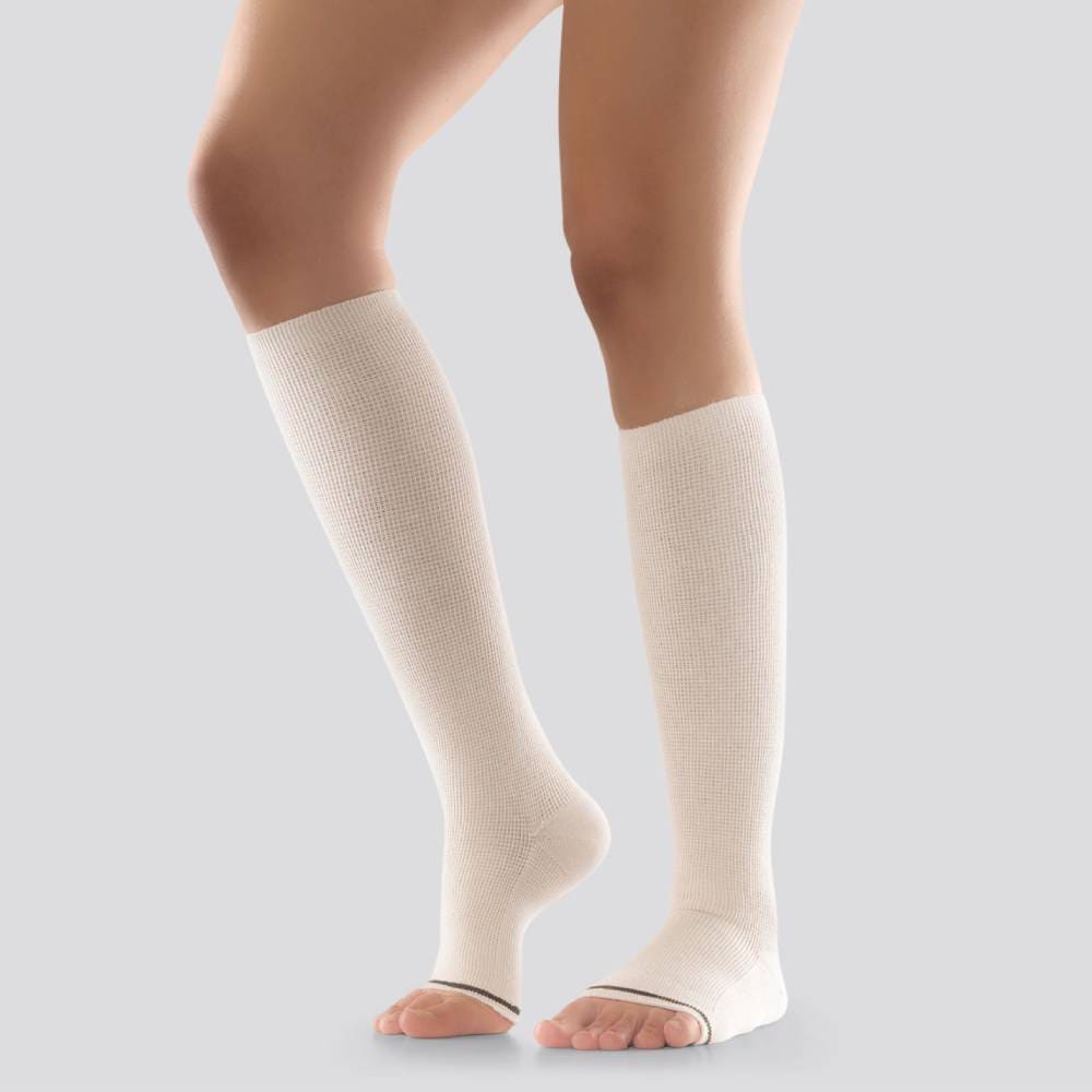 Mabs Stödstrumpor Care Natur Öppen Tå
