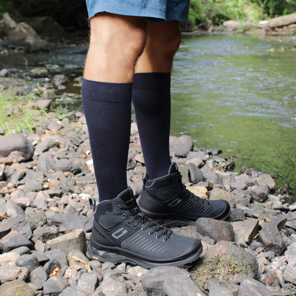 Minfot Stödstrumpor Merinoull Navy 1-pack