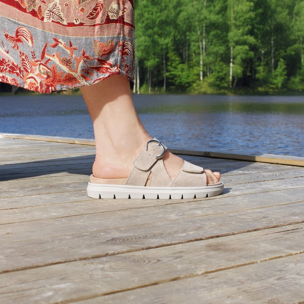 Produktbild 11 - Minfot Abby Sandaler med Kardborre Taupe