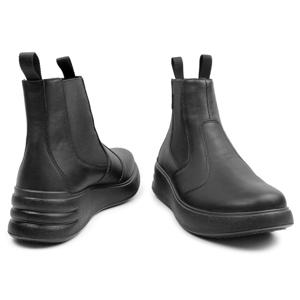 Produktbild 7 - Minfot Ami Chelsea Boots TEX Skinn Svart