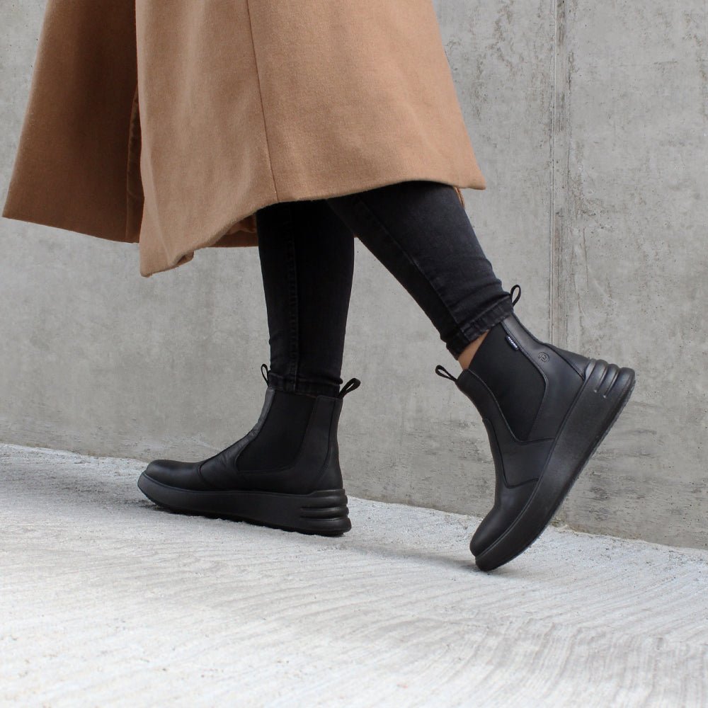 Produktbild 2 - Minfot Ami Chelsea Boots TEX Skinn Svart