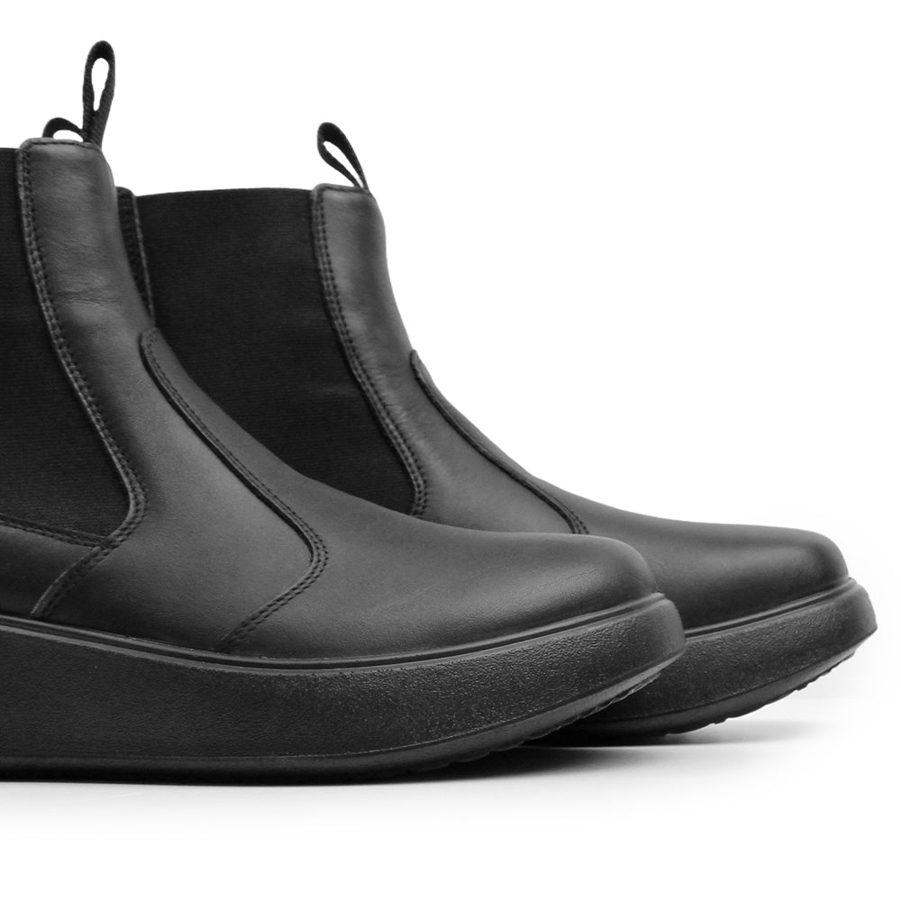 Minfot Ami Chelsea Boots Dam Vattenavvisande TEX Skinn Svart