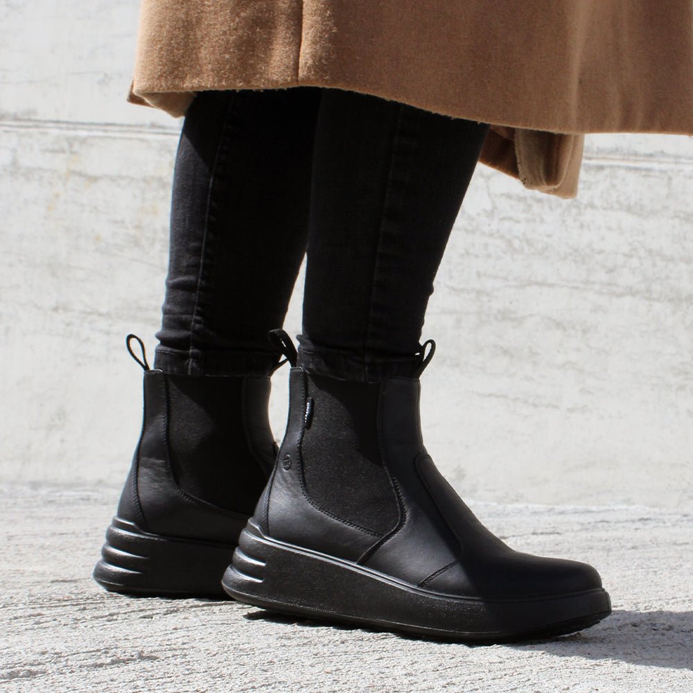 Produktbild 14 - Minfot Ami Chelsea Boots TEX Skinn Svart